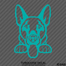 Peeking German Shepherd Puppy Dog Vinyl Decal - S4S Designs
