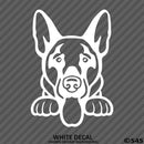 Peeking German Shepherd Puppy Dog Vinyl Decal - S4S Designs