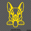 Peeking German Shepherd Puppy Dog Vinyl Decal - S4S Designs