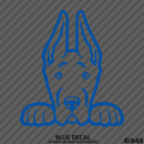 Peeking Great Dane Puppy Dog Vinyl Decal - S4S Designs