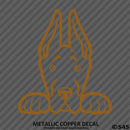Peeking Great Dane Puppy Dog Vinyl Decal - S4S Designs