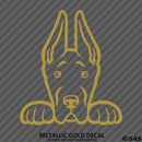 Peeking Great Dane Puppy Dog Vinyl Decal - S4S Designs