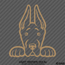 Peeking Great Dane Puppy Dog Vinyl Decal - S4S Designs