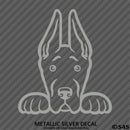 Peeking Great Dane Puppy Dog Vinyl Decal - S4S Designs