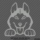 Peeking Husky Puppy Dog Vinyl Decal - S4S Designs