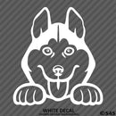 Peeking Husky Puppy Dog Vinyl Decal - S4S Designs
