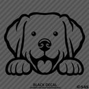 Peeking Labrador Retriever Puppy Dog Vinyl Decal - S4S Designs
