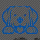 Peeking Labrador Retriever Puppy Dog Vinyl Decal - S4S Designs