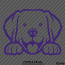 Peeking Labrador Retriever Puppy Dog Vinyl Decal - S4S Designs