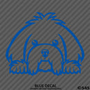 Peeking Maltese Puppy Dog Vinyl Decal - S4S Designs
