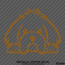 Peeking Maltese Puppy Dog Vinyl Decal - S4S Designs