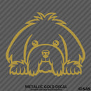 Peeking Maltese Puppy Dog Vinyl Decal - S4S Designs