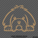 Peeking Maltese Puppy Dog Vinyl Decal - S4S Designs