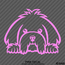 Peeking Maltese Puppy Dog Vinyl Decal - S4S Designs
