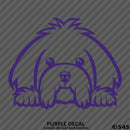 Peeking Maltese Puppy Dog Vinyl Decal - S4S Designs