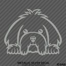 Peeking Maltese Puppy Dog Vinyl Decal - S4S Designs