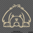 Peeking Maltese Puppy Dog Vinyl Decal - S4S Designs