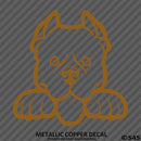 Peeking Pitbull Puppy Dog Vinyl Decal - S4S Designs