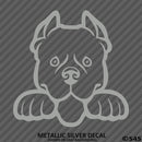 Peeking Pitbull Puppy Dog Vinyl Decal - S4S Designs