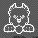 Peeking Pitbull Puppy Dog Vinyl Decal - S4S Designs