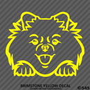Peeking Pomeranian Puppy Dog Vinyl Decal - S4S Designs