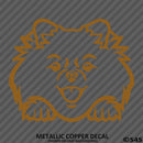 Peeking Pomeranian Puppy Dog Vinyl Decal - S4S Designs