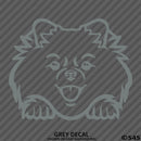 Peeking Pomeranian Puppy Dog Vinyl Decal - S4S Designs