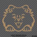 Peeking Pomeranian Puppy Dog Vinyl Decal - S4S Designs