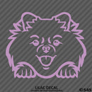 Peeking Pomeranian Puppy Dog Vinyl Decal - S4S Designs