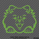 Peeking Pomeranian Puppy Dog Vinyl Decal - S4S Designs