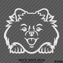 Peeking Pomeranian Puppy Dog Vinyl Decal - S4S Designs