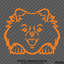 Peeking Pomeranian Puppy Dog Vinyl Decal - S4S Designs