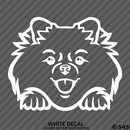 Peeking Pomeranian Puppy Dog Vinyl Decal - S4S Designs