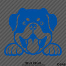 Peeking Rottweiler Puppy Dog Vinyl Decal - S4S Designs
