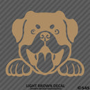 Peeking Rottweiler Puppy Dog Vinyl Decal - S4S Designs