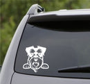 Peeking Schnauzer Puppy Dog Vinyl Decal - S4S Designs