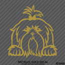 Peeking Shih Tzu Puppy Dog Vinyl Decal - S4S Designs