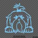 Peeking Shih Tzu Puppy Dog Vinyl Decal - S4S Designs
