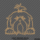 Peeking Shih Tzu Puppy Dog Vinyl Decal - S4S Designs