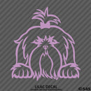 Peeking Shih Tzu Puppy Dog Vinyl Decal - S4S Designs