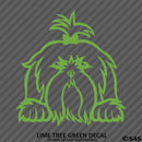 Peeking Shih Tzu Puppy Dog Vinyl Decal - S4S Designs