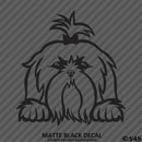 Peeking Shih Tzu Puppy Dog Vinyl Decal - S4S Designs