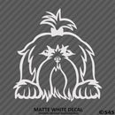 Peeking Shih Tzu Puppy Dog Vinyl Decal - S4S Designs
