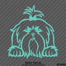 Peeking Shih Tzu Puppy Dog Vinyl Decal - S4S Designs