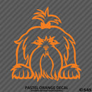 Peeking Shih Tzu Puppy Dog Vinyl Decal - S4S Designs