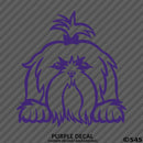 Peeking Shih Tzu Puppy Dog Vinyl Decal - S4S Designs