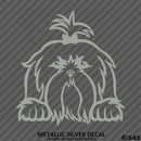 Peeking Shih Tzu Puppy Dog Vinyl Decal - S4S Designs