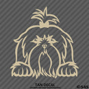 Peeking Shih Tzu Puppy Dog Vinyl Decal - S4S Designs