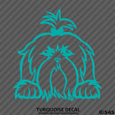 Peeking Shih Tzu Puppy Dog Vinyl Decal - S4S Designs