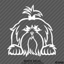 Peeking Shih Tzu Puppy Dog Vinyl Decal - S4S Designs